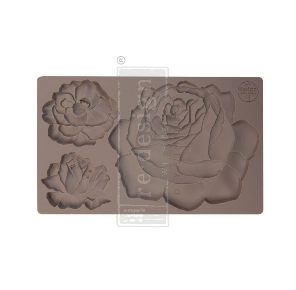 Silicone Mold, Etruscan Rose, Redesign with Prima, *Food Safe* Silicone Molds 5â³X 8â³, 8 MM Thickness, Resin Molds, Clay Molds, Rose Mold