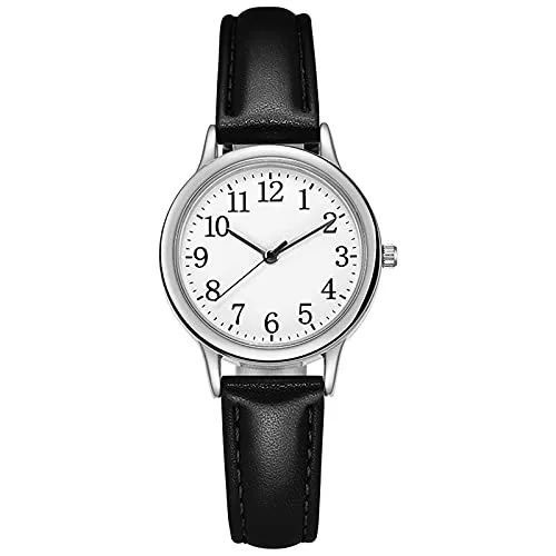 Simayixxch Sleek Minimalist Fashion with Strap Dial Women's Quartz Leather Watch Gift Watch,Apply to Mechanical Quartz