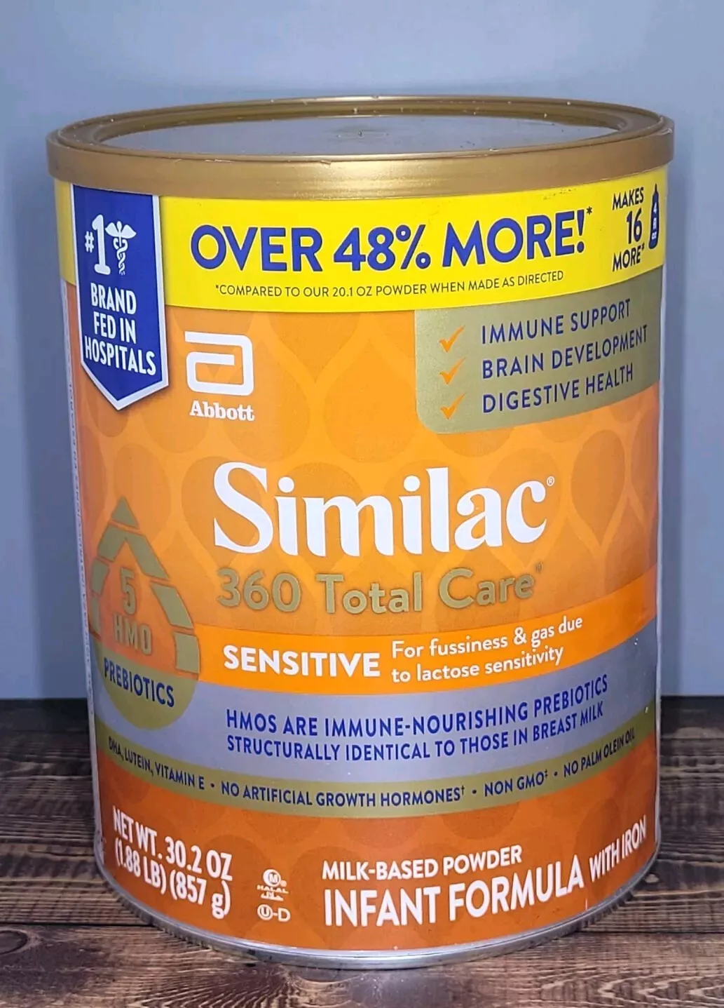 Similac 360 Total Care Sensitive Non-GMO Infant Formula Powder - 30.2oz Cans