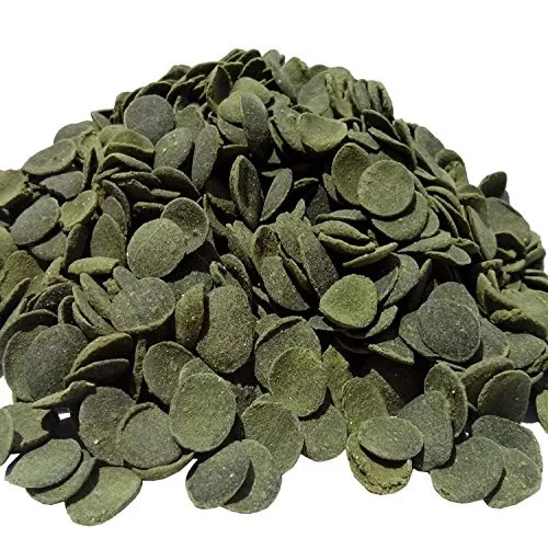 Sinking Wafers of Algae & Spirulina Ideal for Plecos, Bottom Fish, Catfish, Shrimp, Snails, Crayfish, All Herbivorous and Omnivorous Tropical Fish. 5-lbs - AFI Wafers