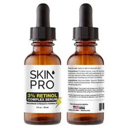 SkinPro Extreme Retinol Serum for Face - Rapid Wrinkle Repair Face Moisturizer for Women, Physicians Formula, Retinol Serum 3% with Hyaluronic Acid, Home Safe, (1 fl oz)