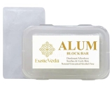 100% Pure Alum Block â Potassium Alum Crystal Stone | Natural, Unscented Deodorant & Aftershave | Soothes Razor Burn, Stops Bleeding, Non-Staining, Alcohol-Free