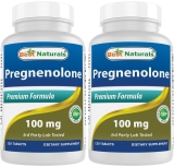 2 Pack Best Naturals Pregnenolone 100 mg 120 Tablets