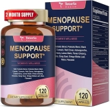 40-in-1 Menopause Supplements for Women, Multibenefit & Complete Black Cohosh for Hot Flashes, Night Sweats & Hormone Balance, w/ Probiotics, DIM, Vitex, Dong Quai, Red Clover and More, 120 Vegan Caps