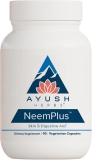 Ayush Herbs Neem Plus Digestive Health for Women & Men, Gut Support Supplement