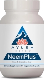 Ayush Herbs Neem plus Digestive Health for Women & Men, Gut Support Supplement