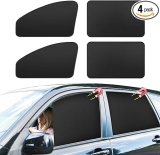 Car Curtains for Side Window - 4 Pcs Privacy Sun Shades Magnetic 100% Block Light Car Window Covers with Cooler Feeling (dexterous, 4pcs)