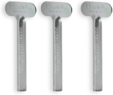 Davids Toothpaste Tube Squeezer, Dispenser Tube Roller, Metal Tube Key, Dispenser Wringer Tools, Recyclable Metal, Made in USA (3 Pack)