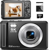Digital Camera, 5K Digital Cameras for Photography, 72MP Vlogging Camera with 2.8