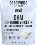 Dihydromyricetin Powder, 28g, 100% Pure DHM Supplements Liver Support, Hydration & Body Replenishment Premium Quality DHM Supplement for Wellness, 80 Servings