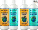 earthbath Oatmeal & Aloe Dog Shampoo and Conditioner Set - Oatmeal Shampoo & Conditioner for Dogs, Itchy, Dry Skin Relief, Pet Wash, Made in USA - Vanilla & Almond, 16 Oz (2 Sets) | Oatmeal Shampoo & Conditioner for Dogs, Itchy, Dry Skin Relief, Pet Wash, Made in USA - Vanilla & Almond