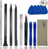Ewparts Spudger Tool Kit Plastic Pry Tool for Electronics Repair with Metal Spudger Plastic Spudger Tweezers Opening Tool iPhone Repair Tool Kit for Phone,iPad,Computer,MacBook,Laptop Repair Kit