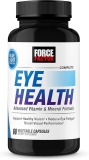 FORCE FACTOR Complete Eye Health, Clinical Strength Eye Vitamins with Lutein & Zeaxanthin to Support Vision, Eye Function, and Blue-Light Protection, Eye Health Supplements for Adults, 60 Capsules