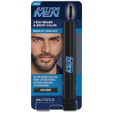 Just for Men 1-Day Beard & Brow Color, Temporary Color for Beard and Eyebrows, For a Fuller, Well-Defined Look, Up to 30 Applications, Dark Brown