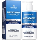 Medicated Shampoo for Scalp Seborrheic Dermatitis & Psoriasis: Plant-Based Formula Soothes Itch, Reduces Flakes, Supports Hair Health & Deep Cleansing Treatment for man and women 300ml/10.0fl oz