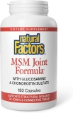 Natural Factors, MSM Joint Formula, Supports Healthy Joints and Mobility, 180 Capsules