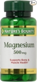 Nature's Bounty Magnesium 500mg, 100 Count