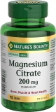 Nature's Bounty Magnesium Citrate 200 mg, 75 Tablets