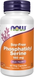 NOW Foods Supplements, Soy-Free Phosphatidyl Serine (150mg), Brain Health*, 60 Veg Capsules