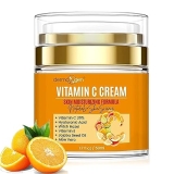 Organic Vitamin C Cream for Face - Deep Hydration Vitamin C Face Moisturizer with Hyaluronic Acid and Vitamins C & E - Anti-Aging Formula to Reduce Wrinkles and Fine Lines - 1.7 Fl Oz