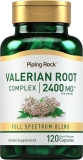 Piping Rock Valerian Root Capsules | 120 Count | Extract Supplement | Herbal Blend | Non-GMO, Gluten Free