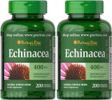 Puritans Pride Echinacea 400 mg, Twin Pack 400 Total Count, 0.32 pounds