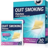 Quit Smoking Patches, Step 2 Stop Smoking Aids Patches, 14mg Quit Smoking Stickers That Work with 2 Weeks, 30 Count Helping Quit Patch, Anti-Stickers