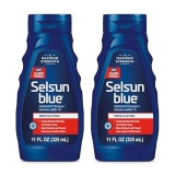 Selsun Blue Medicated Anti-dandruff Shampoo with Menthol, 11 fl. oz., Maximum Strength, Selenium Sulfide 1% (Pack of 2)