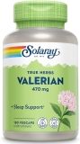 Solaray Valerian Root - Natural Valerian Root Capsules for Adults and Kids, Herbal Supplement for Support, 470 mg Per Pill - 180 Vegan Capsules