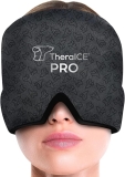 TheraICE Migraine Relief Cap PRO, Headache Relief Cap, Ice Face Mask, Cold Compress Head Wrap for Tension Headache Relief, Stress & Hangover, FocusZone Technology Provides Extra Cooling & Pressure