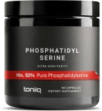 Toniiq Phosphatidylserine - 400mg Formula - Worldâs First 50% Purity - Highest Purity in The US - Soy Free Phosphatidylserine Supplement - 90 Veggie Capsules