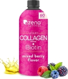 Zena Nutrition Liquid Collagen w/ Biotin & Verisol Peptides â Hair, Skin & Nails, Mixed Berry, 60 Servings
