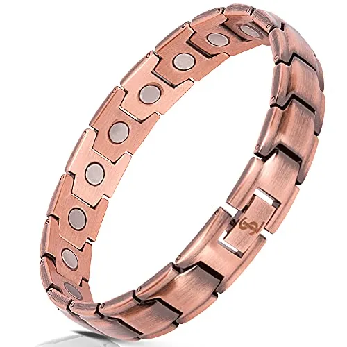 Smarter LifeStyle Elegant Copper Magnetic Therapy Bracelet for Men, Pain Relief for Arthritis and Carpal Tunnel - Magnetic Bracelets for Men, Mens Copper Bracelet