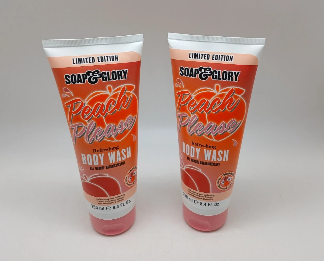 Soap & Glory Peach Please Body Wash â Peach Blossom 8.4 fl oz (2 Pack)