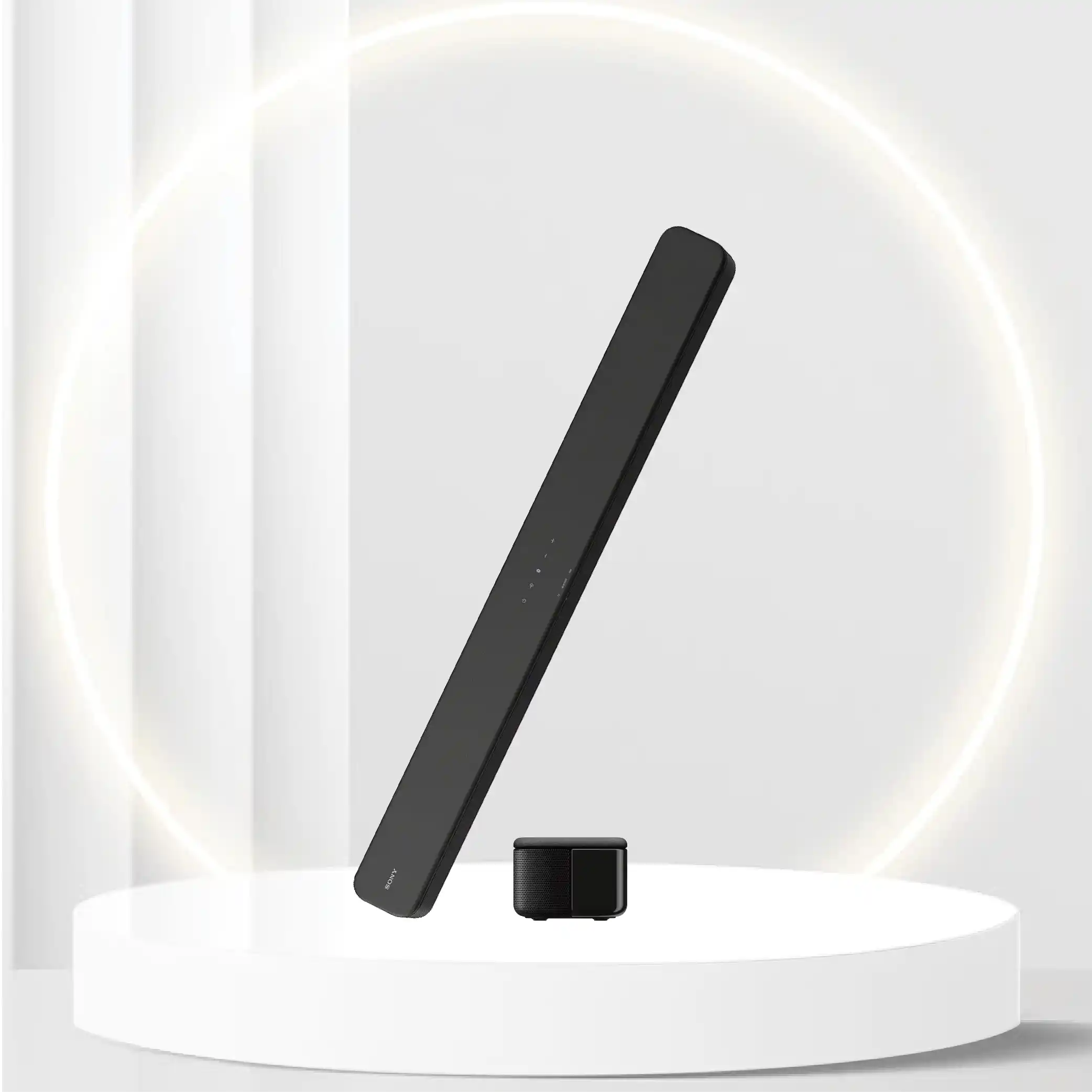 Sony S100F 2.0ch Soundbar with Bass Reflex Speaker, Integrated Tweeter and Bluetooth, (HTS100F), easy setup, compact, home office use with clear sound