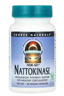 Source Naturals, Nattokinase, 100 mg, 60 Vegan Capsules