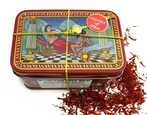 Spanish Coupe Quality Saffron Filaments 14 Gram Tin