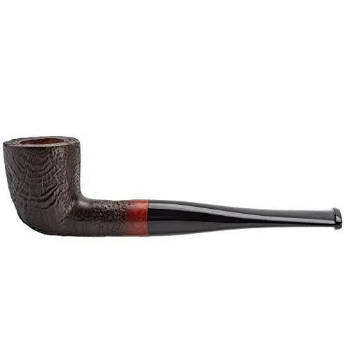 SPIPER smooth Briar Zulu Tobacco Straight pipe, 100% Quality Handmade pipe with smooth Acrylic Stem, Beginner Pipeï¼Great Gift for Father,friends (black)