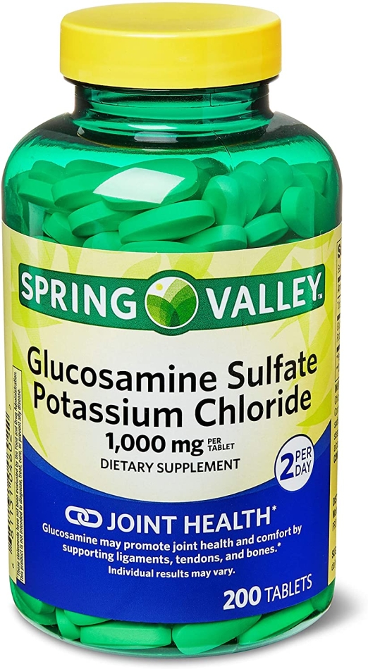 Spring Valley Glucosamine Sulfate Tablets, 1000 mg, 200 Ct For Joint Health