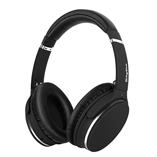 Srhythm Active Noise Cancelling Stereo Headphones Bluetooth 5.0,NC25 (Upgrated 2020) ANC Headset Over-Ear with Hi-Fi,Mic,50H Playtime,Voice Assistant,Low Latency Game Mode