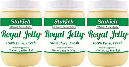 Stakich Fresh Royal Jelly - Pure, All Natural, Highest Quality - No Additives/Flavors/Preservatives Added - 3 KG