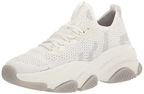 Steve Madden Women's Pike Sneaker, White, 7