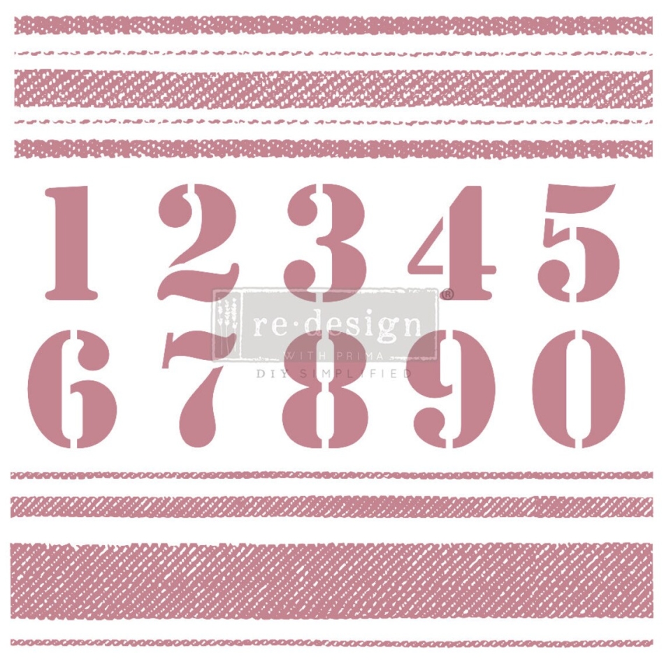 Stripes Stamp â 12Ã12 Clear Cling For Furniture , Mixed Media, Craft Projects, Art Journals and more! By Redesign With Prima