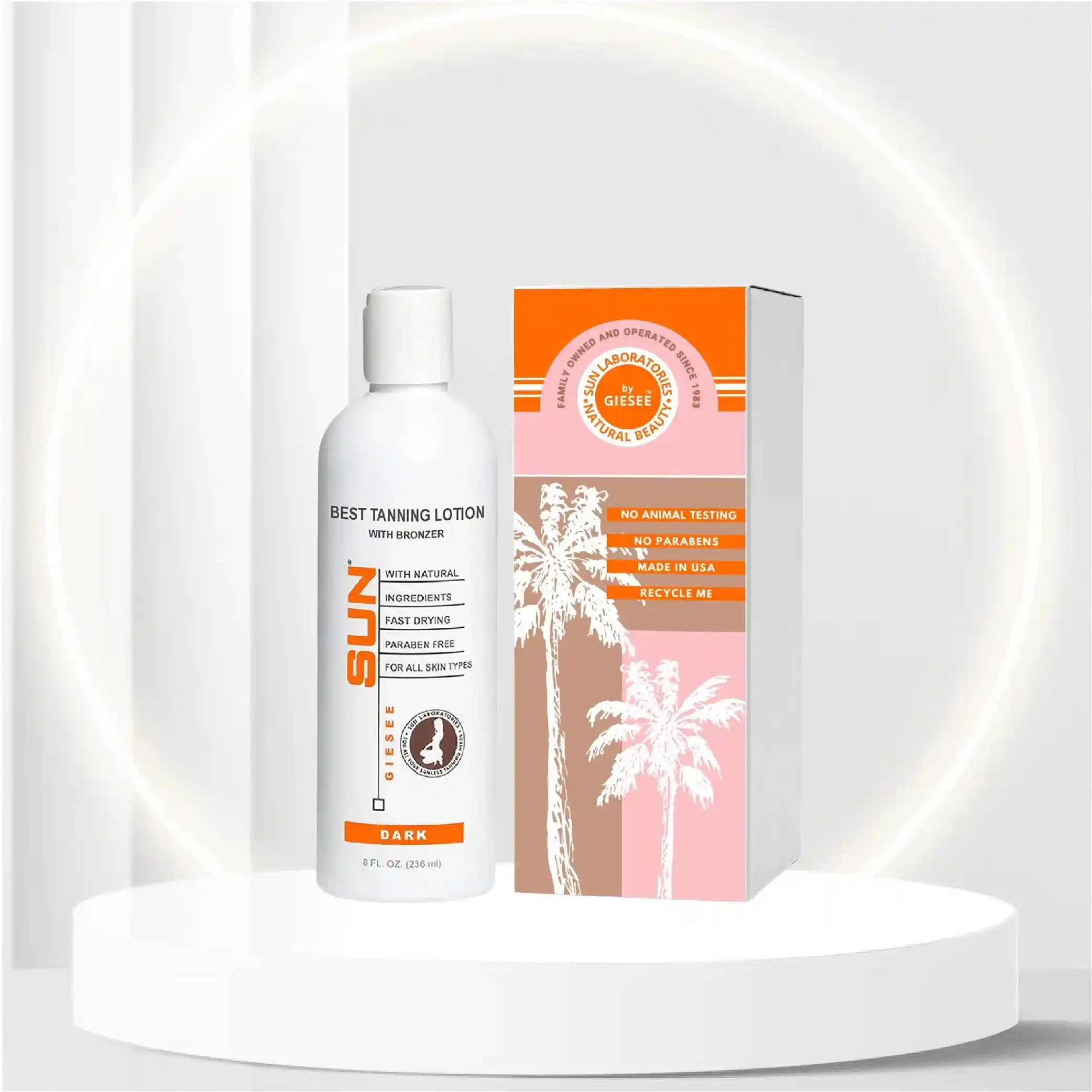 Sun Labs Self-Tanning Lotion with Bronzer for a Golden Glow - Dark - 8 fl. oz. Bottle