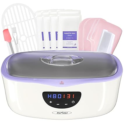 Sunvivi Paraffin Wax Machine for Hand and Feet 4000ml Large Capacity Paraffin Bath Machine for Hands w/ 8Pack Refills