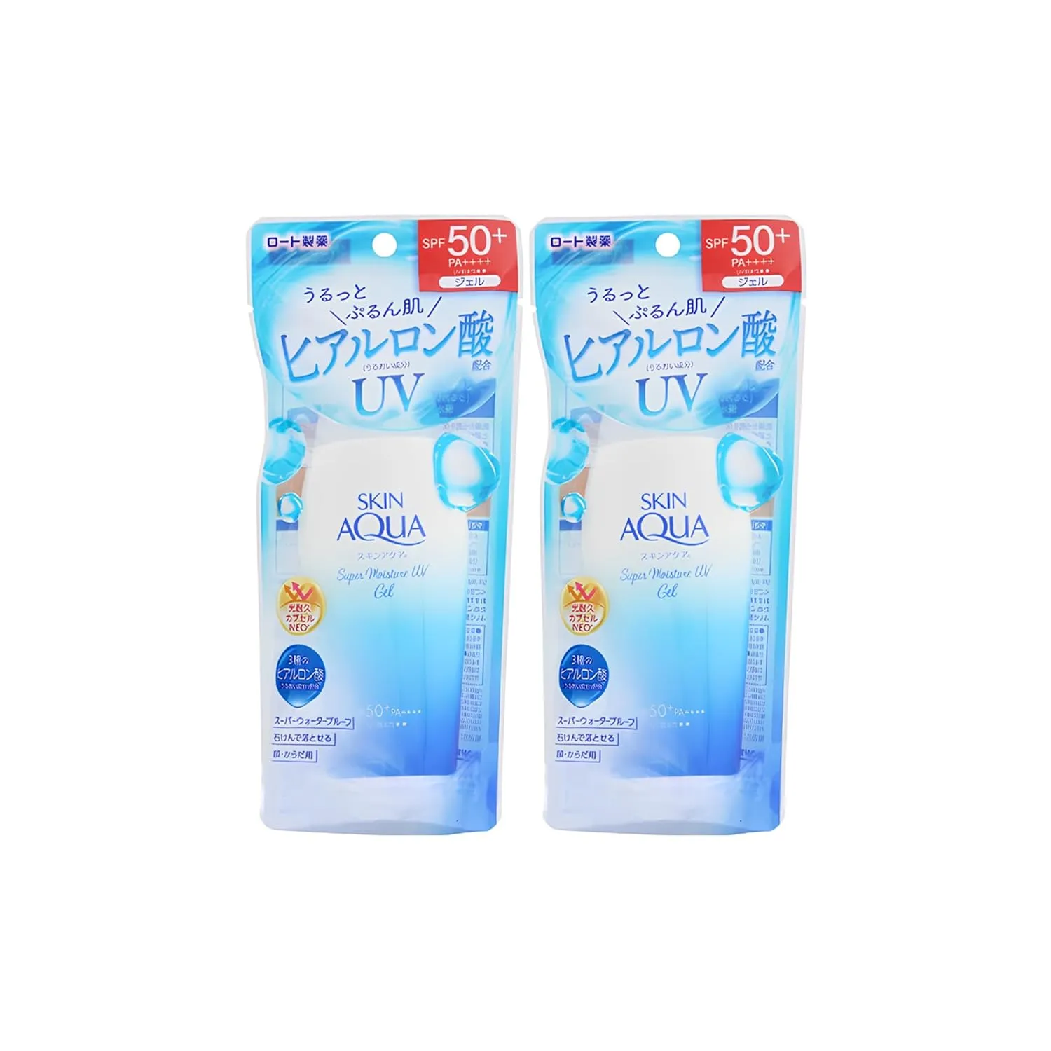 Super Moisture UV Gel SPF50+ PA++++ Skin Aqua Sunscreen (110g) - Twin Pack