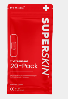 SuperSkin Bandage 20 Pack 1 x 3 Bandages