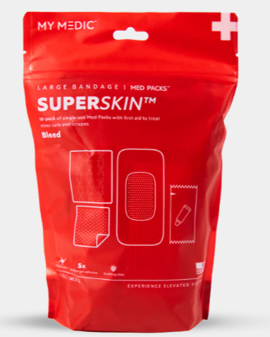 SuperSkin Large Bandage 10 Pack Med Pack