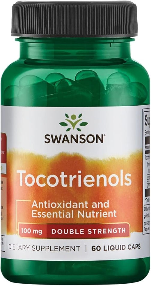 Swanson Double Strength Tocotrienols  Antioxidant (60 Liquid Capsules, 100mg Each)