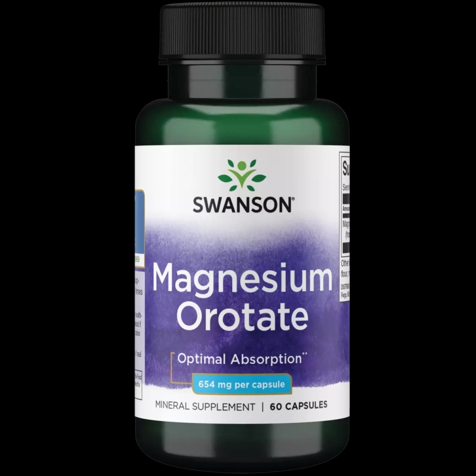 Swanson Magnesium Orotate 40 mg 60 Capsules